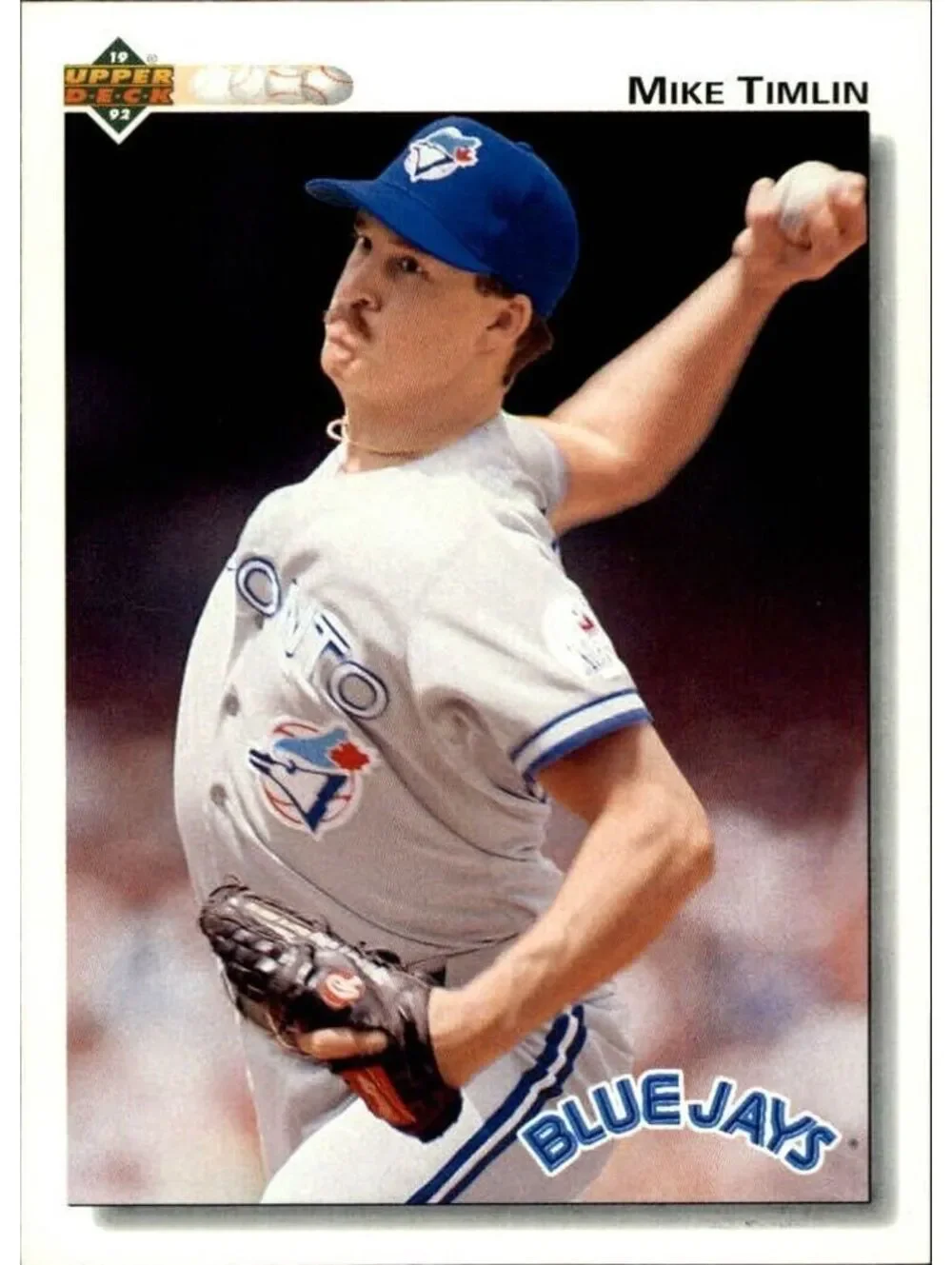 Mike Timlin 1992 Upper Deck MLB #409 Baseball Card Toronto Blue Jays
